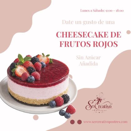 Cheesecake Cremoso con Frutos Rojos