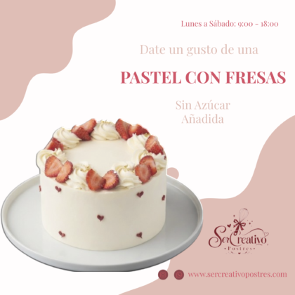 Pastel de Fresas con Cobertura