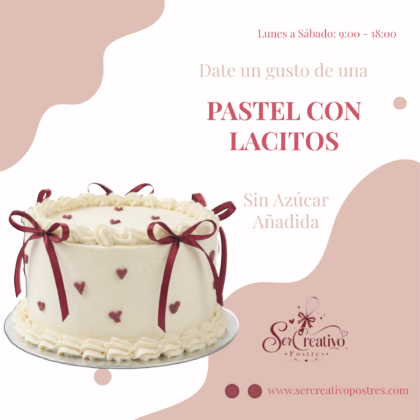 Pastel Decorado con Delicados Lacitos